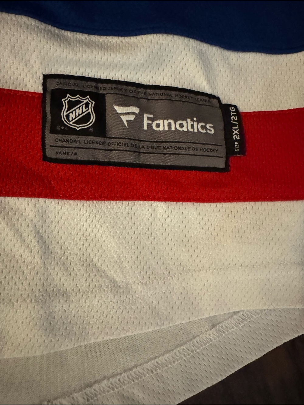 New York Rangers Igor Shesterkin #31 Fanatics Jersey XXL Like New - Picture 12 of 14